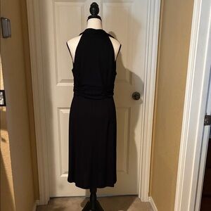 LOFT Black Midi Dress